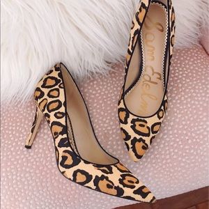 Sam Edelman Calf-Hair Leopard Print Hazel Pumps